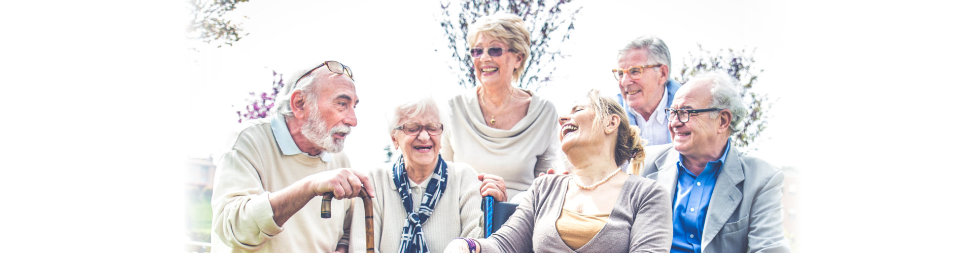 happy elderly people